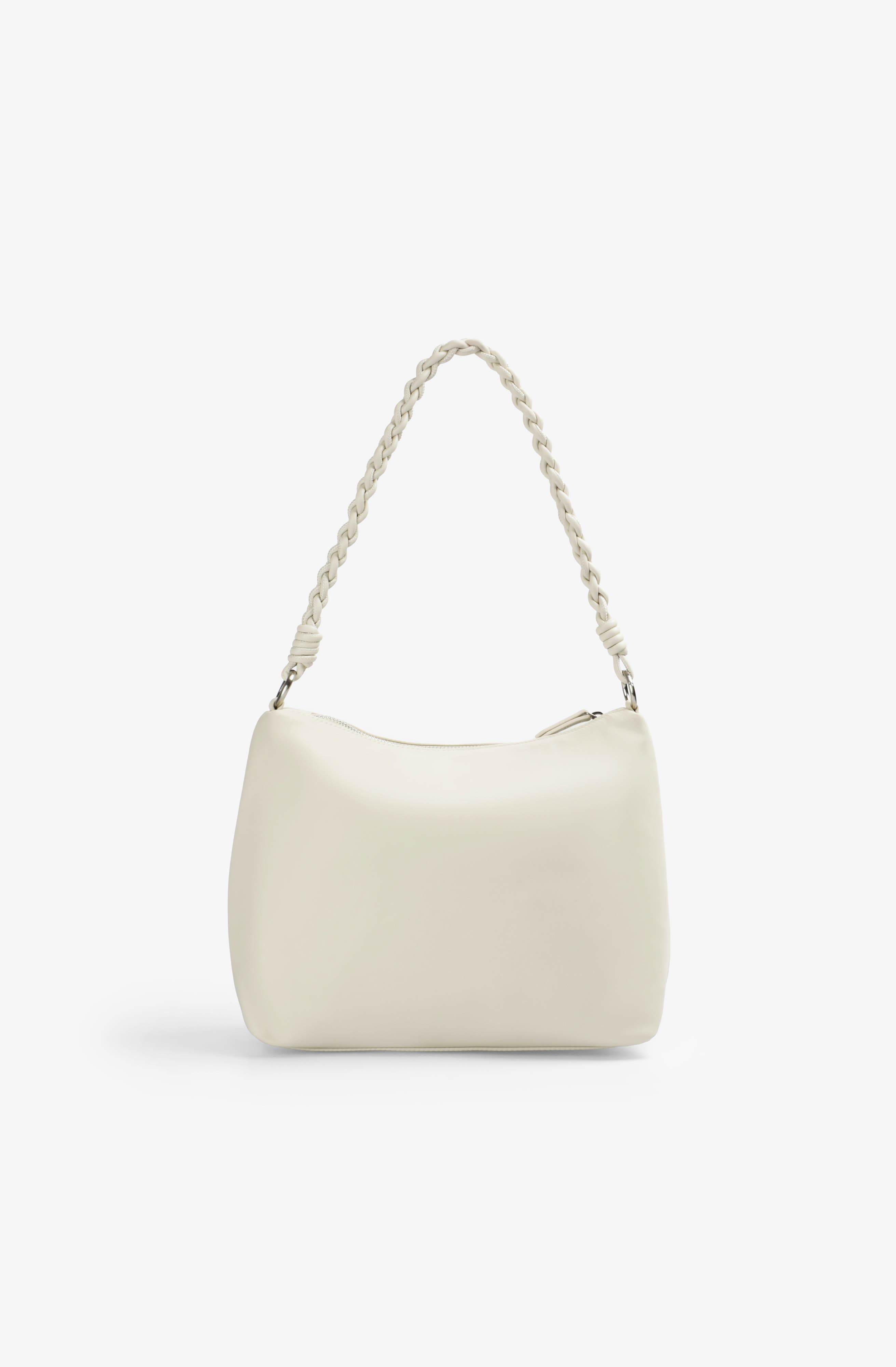 Scalpers Smooth Braided Handle Bag, Alternate, color, Offwhite