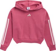 adidas Kids' 3-Stripes Fleece Hoodie