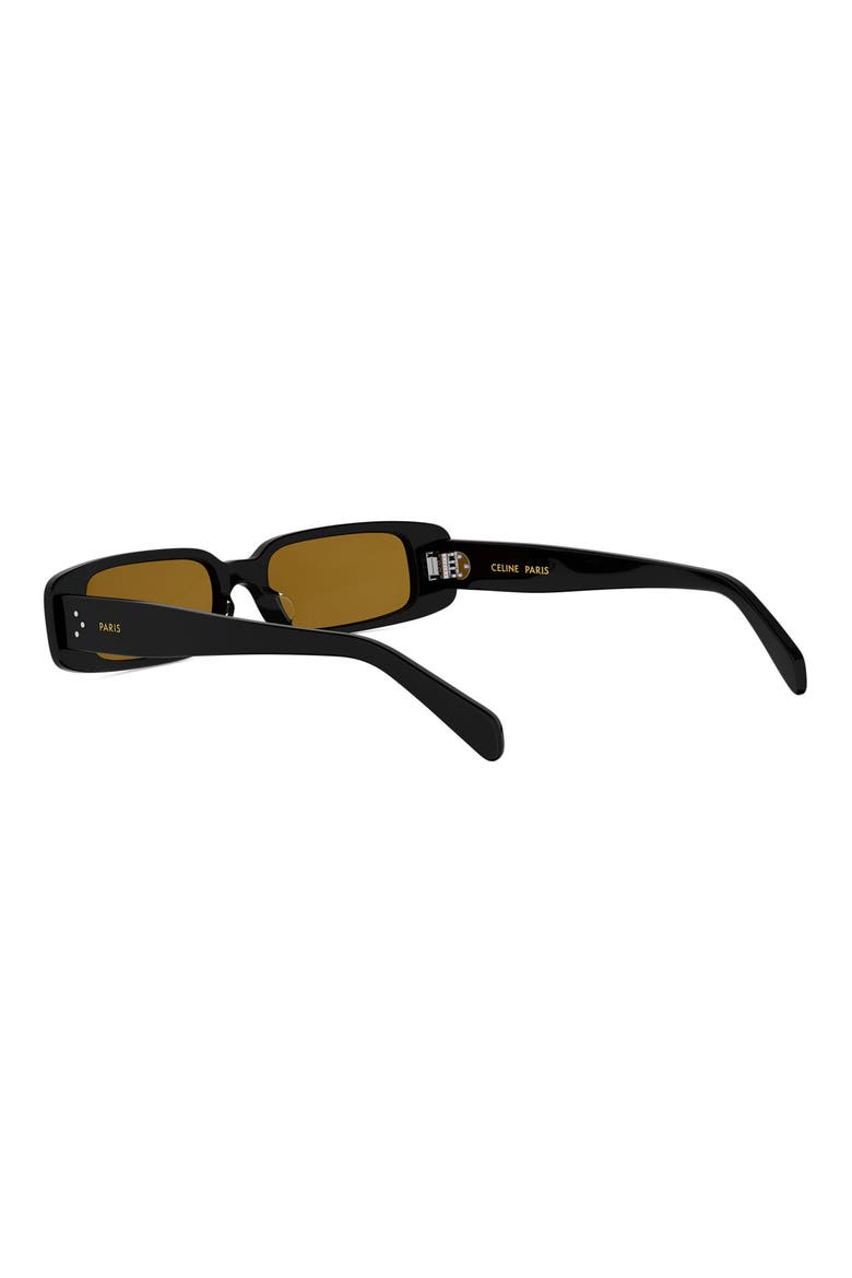 53mm Rectangle Sunglasses, Alternate, color, SHINY BLACK / ROVIEX