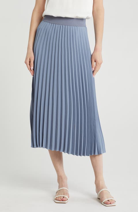 Pleated Midi Skirt