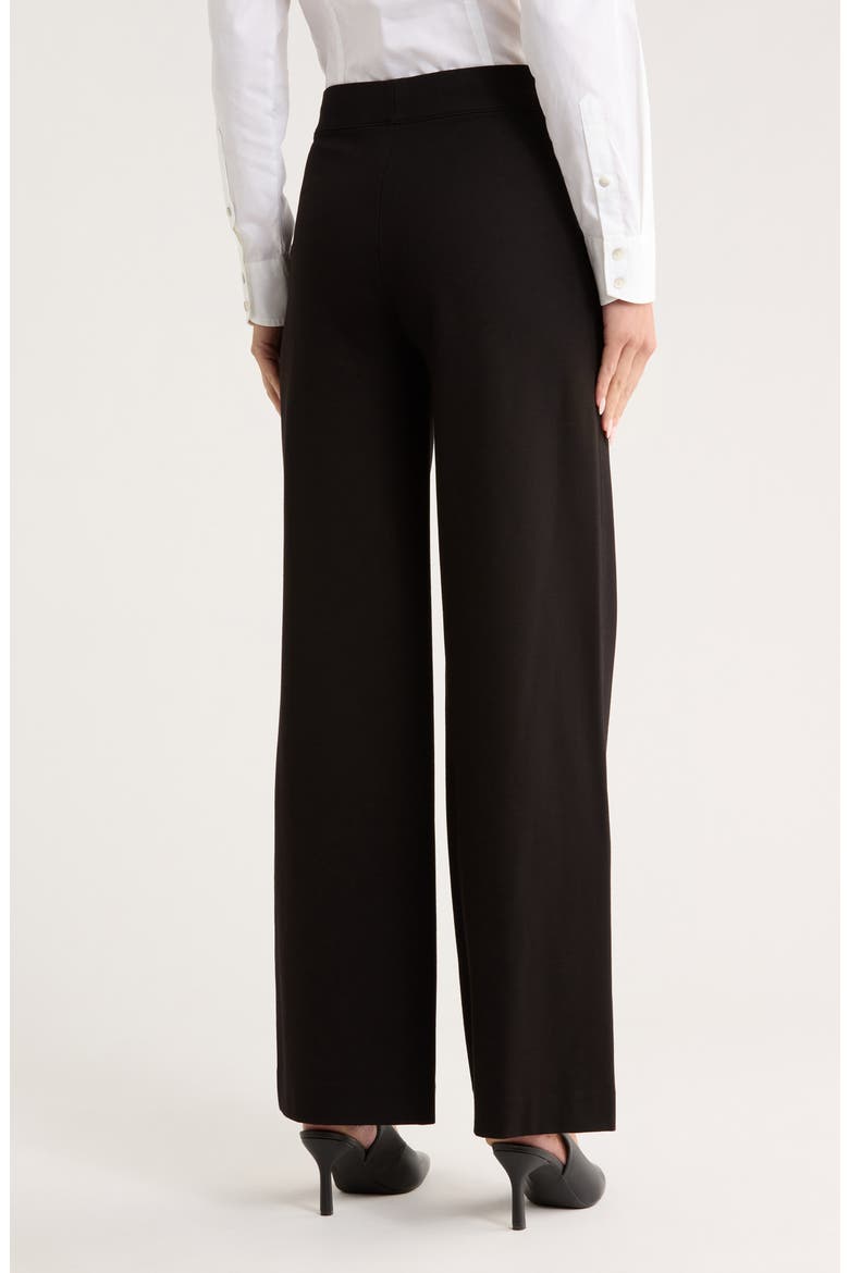 Iris Wide Leg Ponte Pants, Alternate, color, BLACK