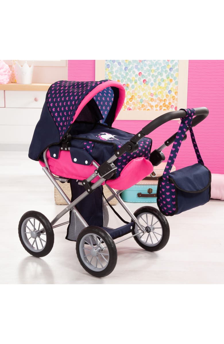 Bayer Design Baby Doll City Star Pram in Polka Dots, Alternate, color, Multicolored