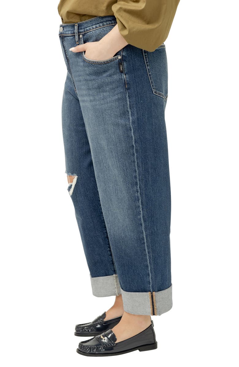 Silver Jeans Co. Be Easy Crop Wide Leg Jeans, Alternate, color, Thelma