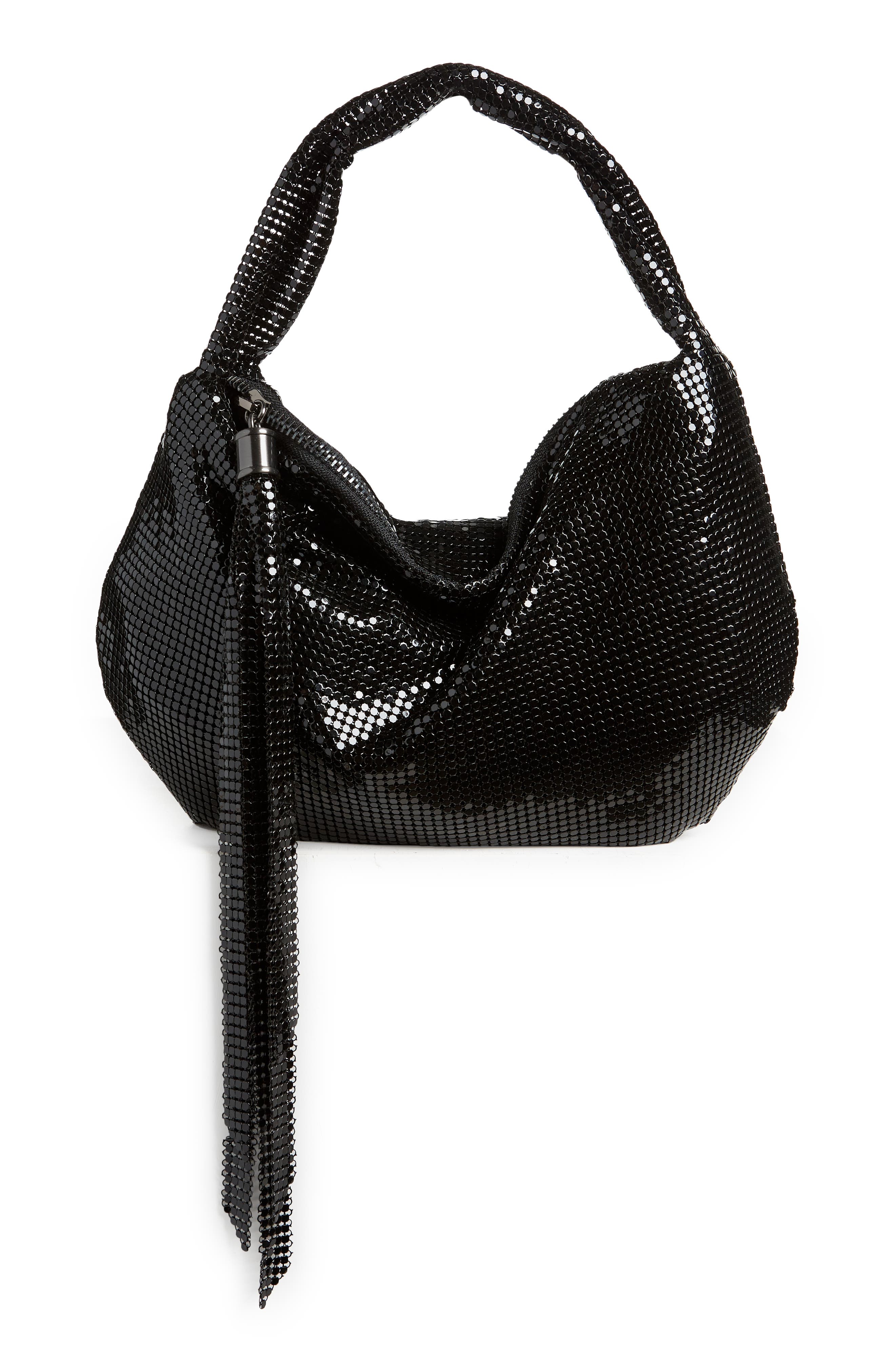 Whiting & Davis Mini Twisted Handle Hobo, Main, color, 