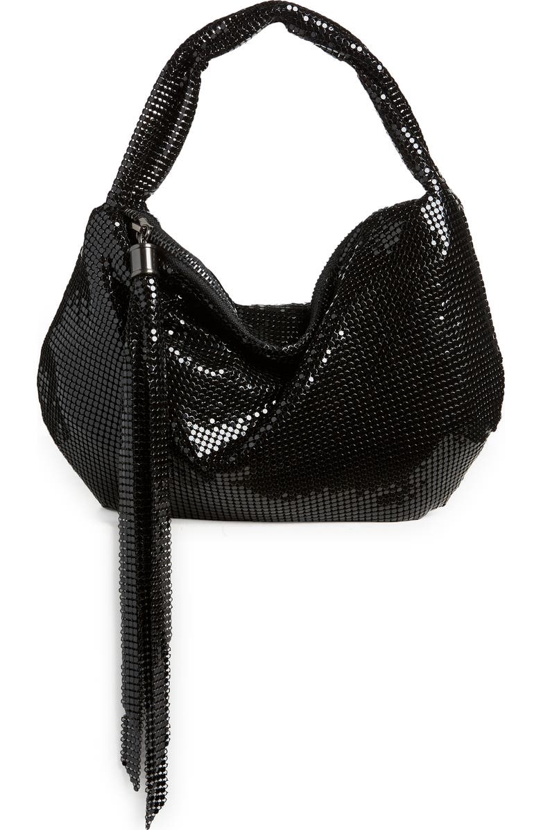 Whiting & Davis Mini Twisted Handle Hobo, Main, color,