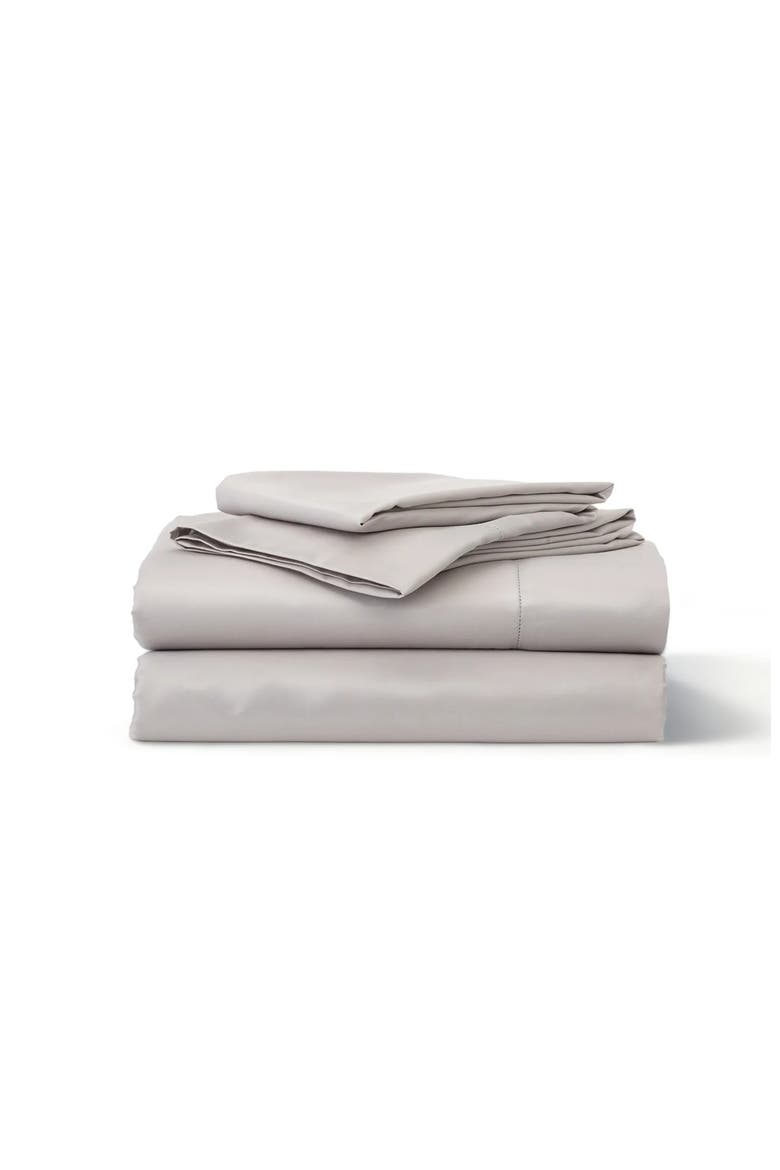 Heritage Organic Sateen Sheet Set, Main, color, Grey