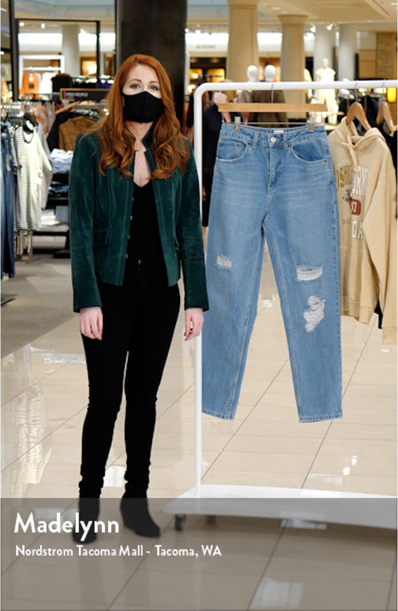 Destroyed High Waist Mom Jeans, sales video thumbnail