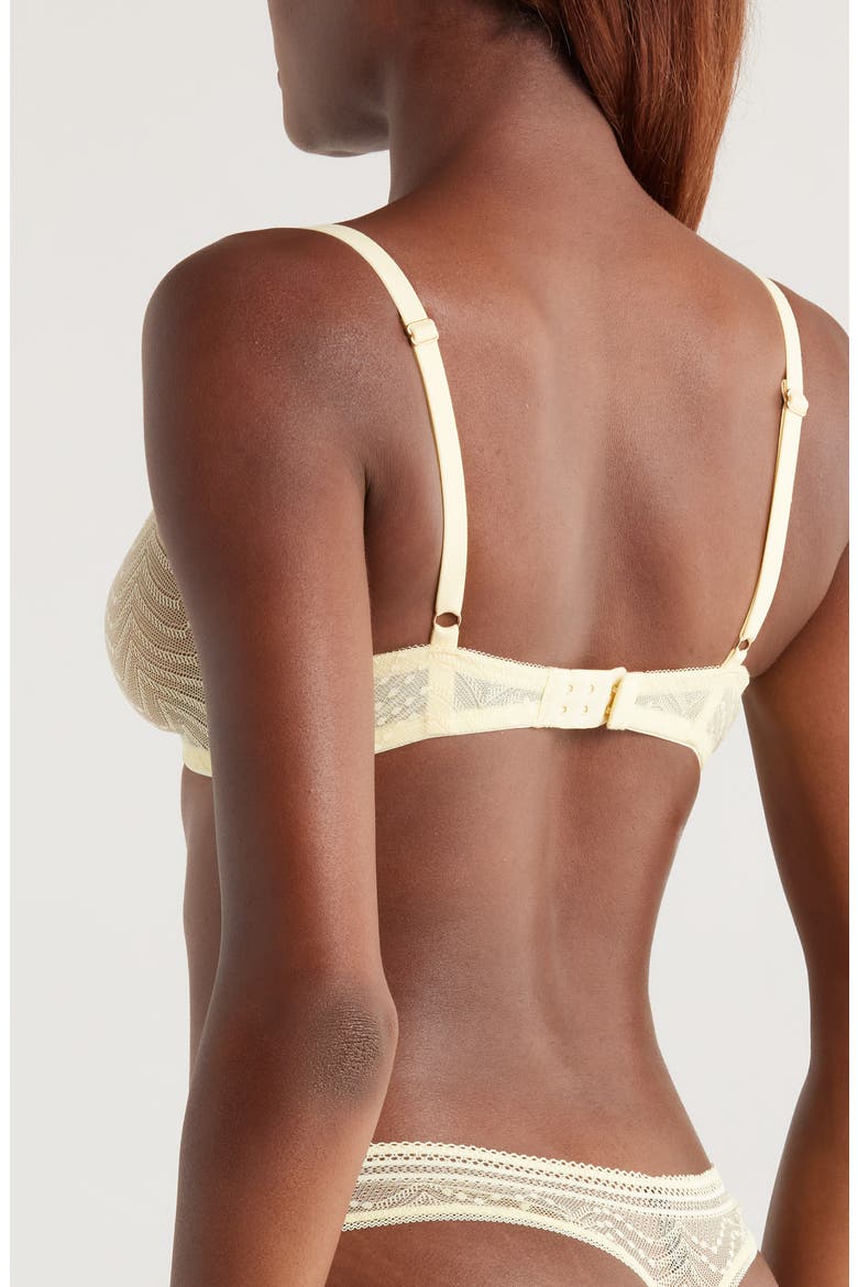 Eclatante Soleil Lace Bralette, Alternate, color, YELLOW