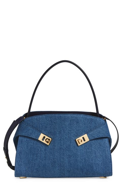 Small Hug Denim Shoulder Bag