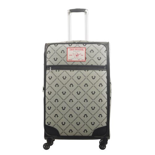 TRUE RELIGION TRUE RELIGION SOFT SIDED 31" EXPANDABLE, SPINNER LUGGAGE BUDDAH PATCH