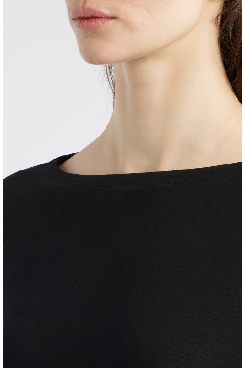 Bateau Neck Top, Alternate, color, BLACK