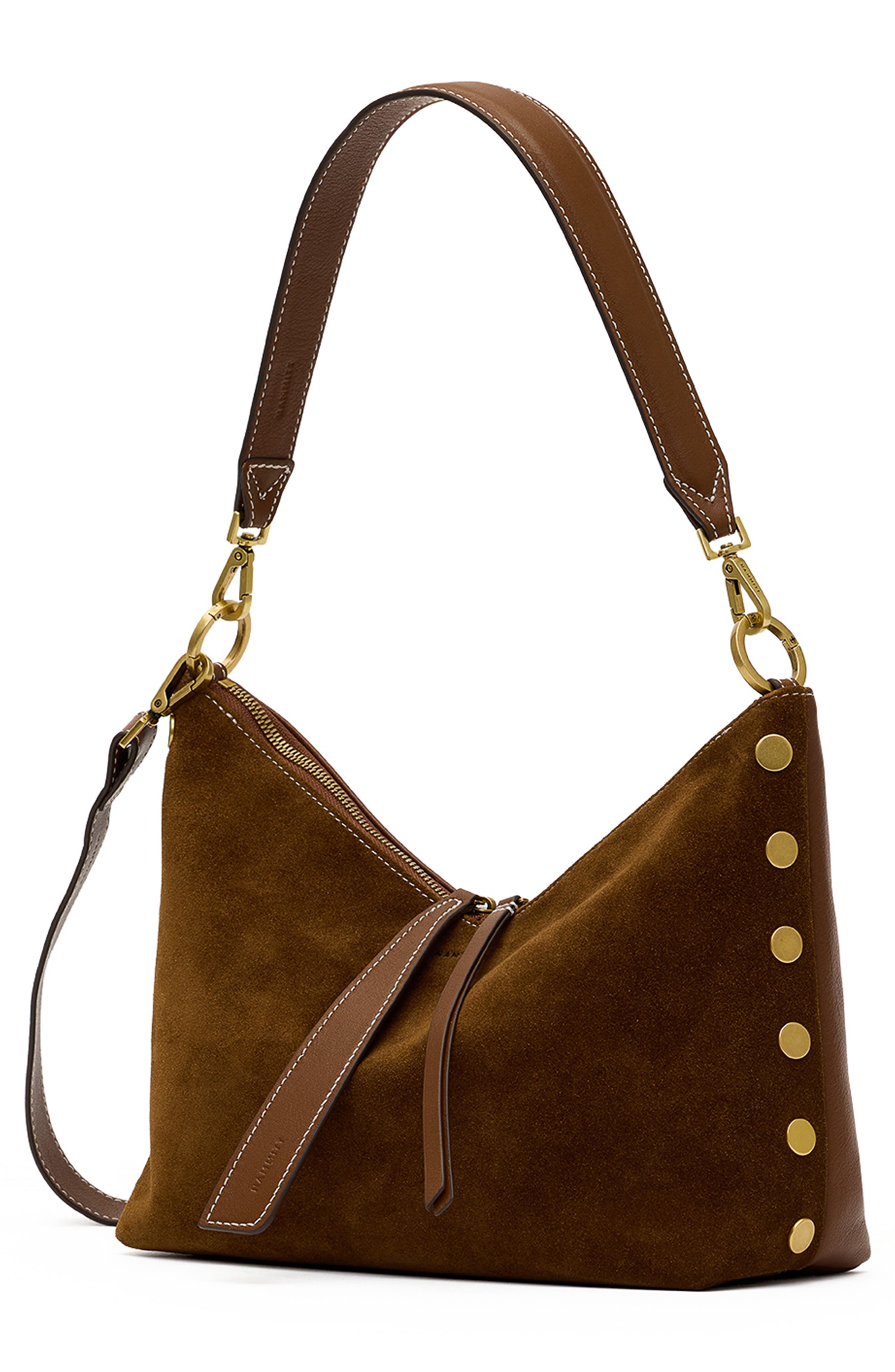 Grace Medium Suede Baguette Bag, Alternate, color, CINNAMON SUEDE/ ANTIQUE GOLD