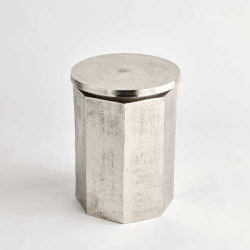 Napa Home & Garden Ameer Accent Stool Chair In Silver
