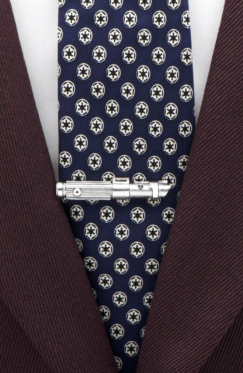 Cufflinks, Inc. Darth Vader Lightsaber Tie Clip, Alternate, color, Silver