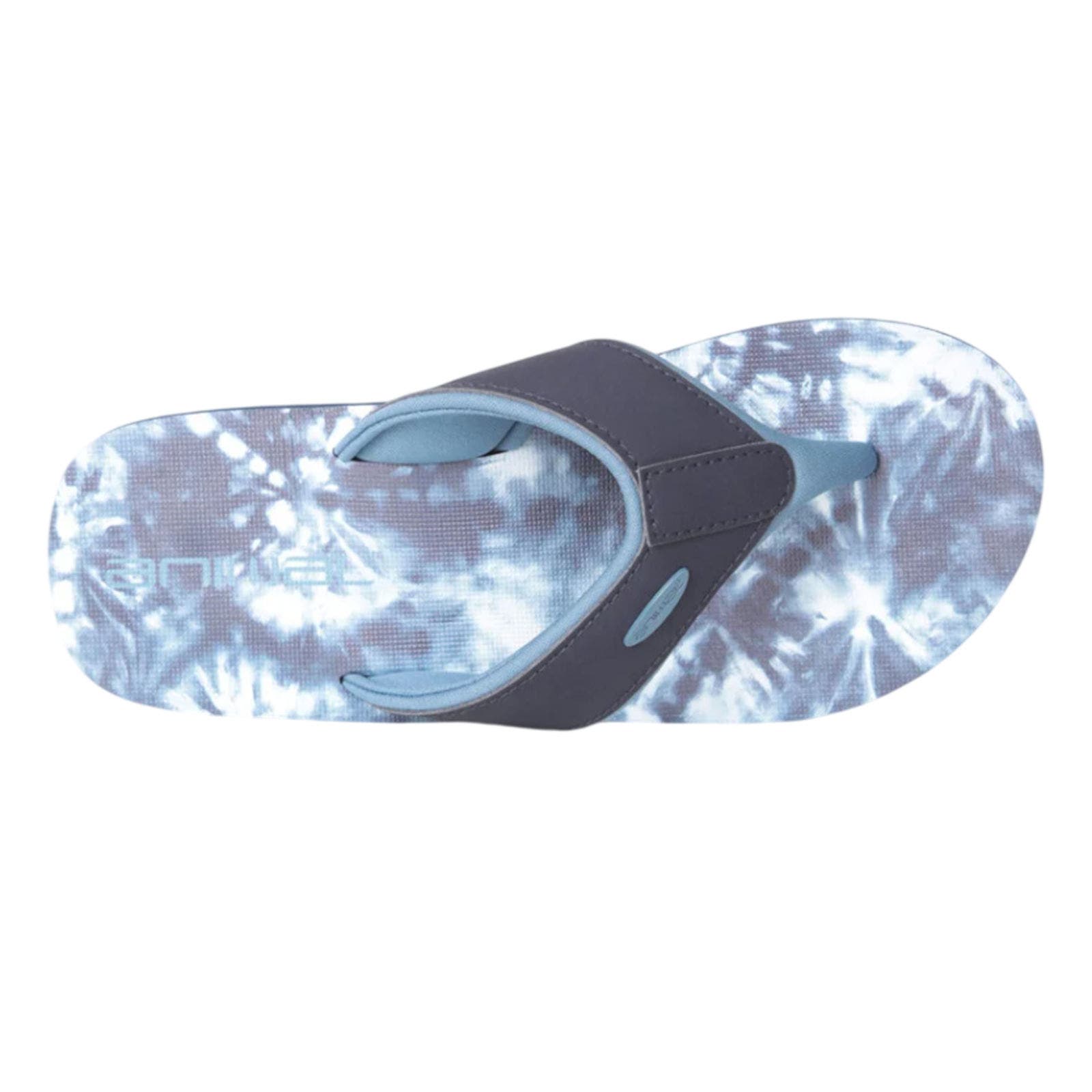 Swish Tie Dye Flip Flops, Alternate, color, Bright Blue