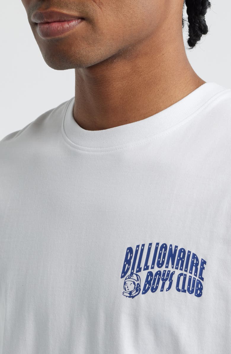 Billionaire Boys Club Curve Logo Short Sleeve Graphic T-Shirt, Alternate, color, White