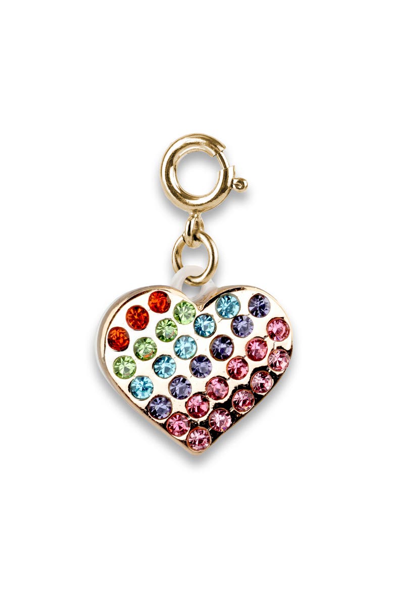 CHARM IT!<sup>®</sup> Sparkle Heart Charm, Main, color, Gold Multi