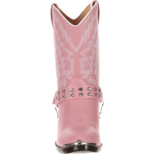 Durango Lil' Little Kid Pink Rhinestone Western Boot In Pink