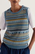 Seasalt Cornwall Cove Cottage Pattern Sweater Vest