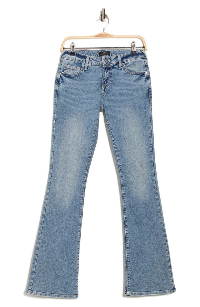 True Religion Becca Mid Rise Bootcut Jeans, Alternate, color, Light Mellow W/ Destroy