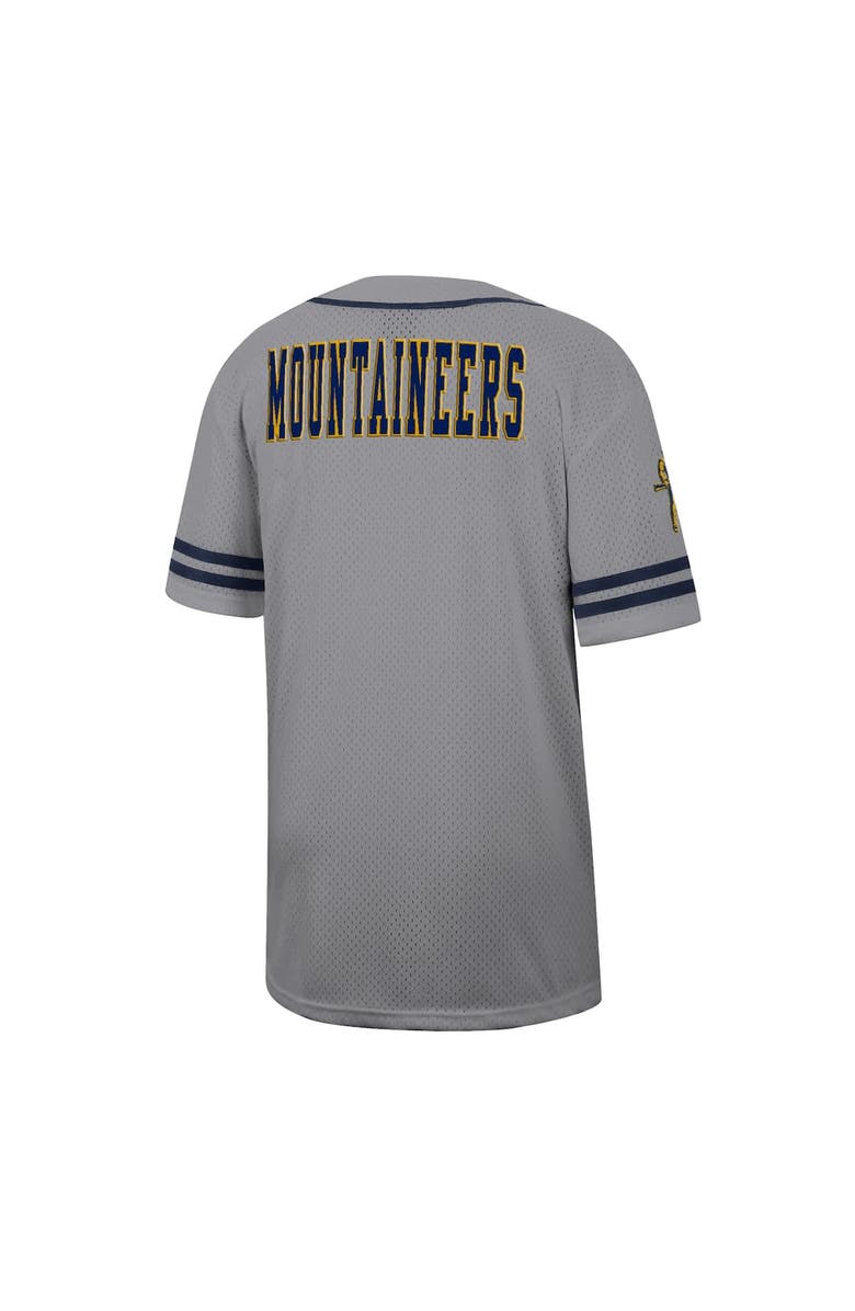 COLOSSEUM Men's Colosseum Gray West Virginia Mountaineers Free Spirited Baseball Jersey, Alternate, color, Gray