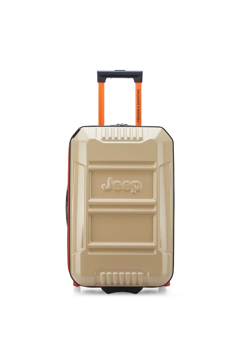 JH003B 21" Carry On Hardside Expandable Luggage with Two Wheels, Main, color, Warm Sand