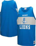 Mitchell & Ness Men's Mitchell & Ness Blue Detroit Lions Retro Colorblock Tank Top