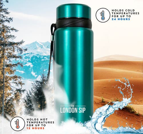 London Sip Infuser Bottle 2-pack, 25oz In Green