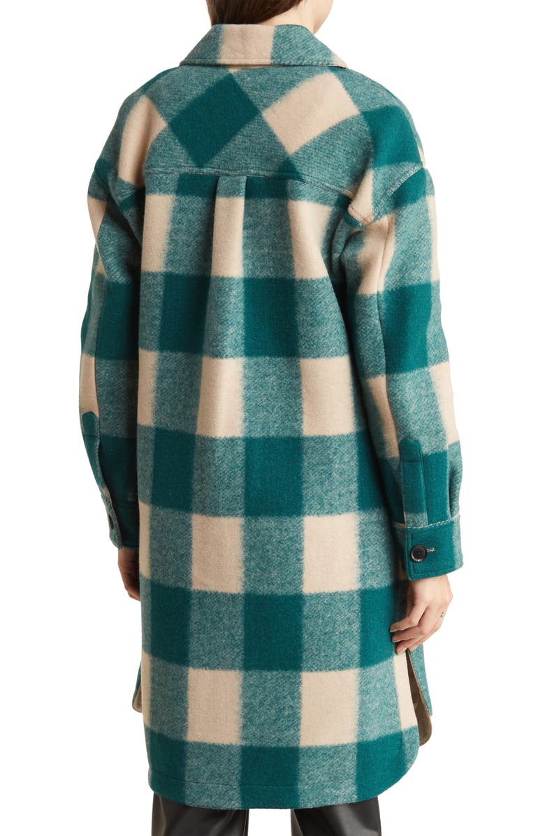 BCBGeneration Buffalo Check Shirt Jacket, Alternate, color, 