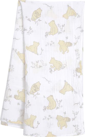 Disney Baby Winnie the Pooh Swaddle Blanket & Plush Toy Gift Set