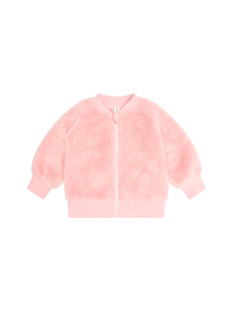 Cherry Bow Furry Jacket