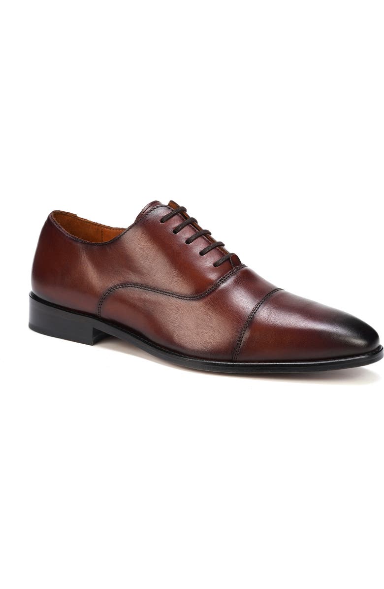 Anthony Veer Bill Cap-Toe Oxford, Main, color, Mahogany Burnished