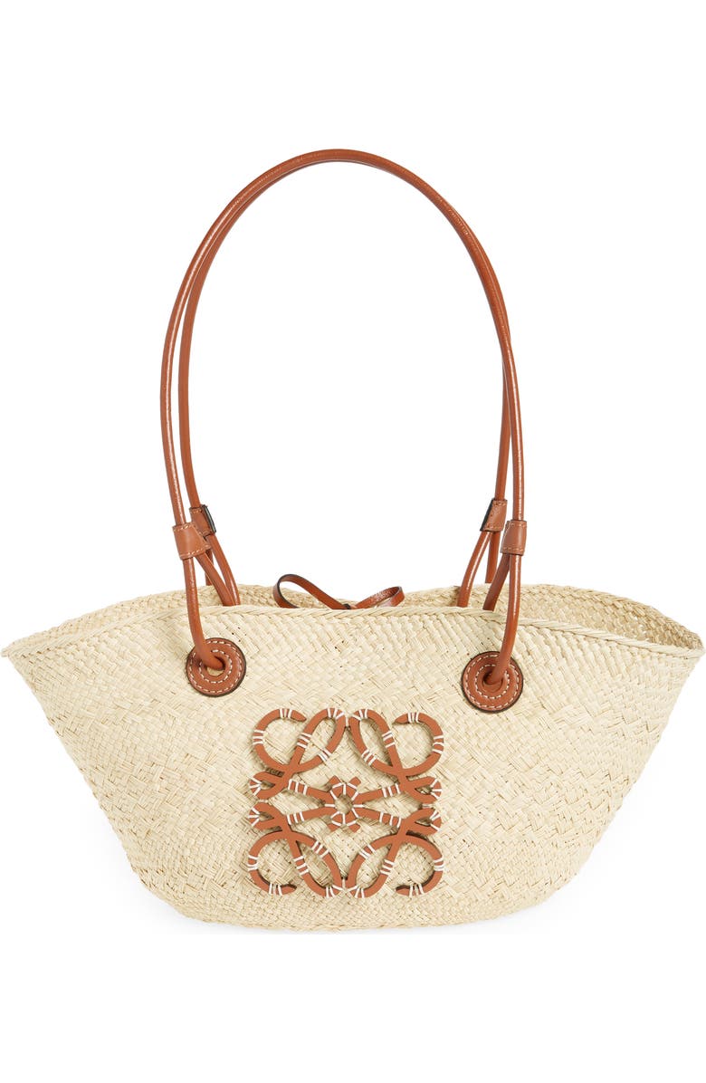 Loewe x Paula's Ibiza Small Anagram Iraca Palm Basket Bag, Main, color,