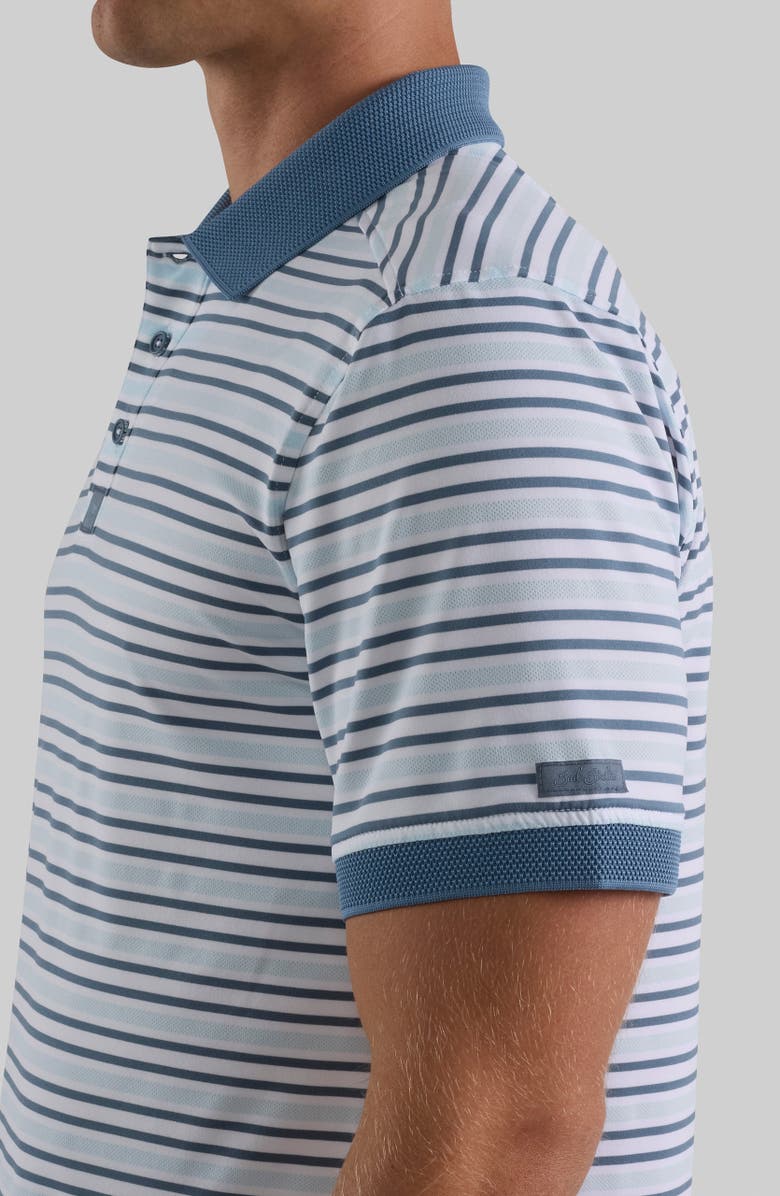 Bad Birdie Ridge Performance Polo, Alternate, color, Baby Blue/ Blue Mirage