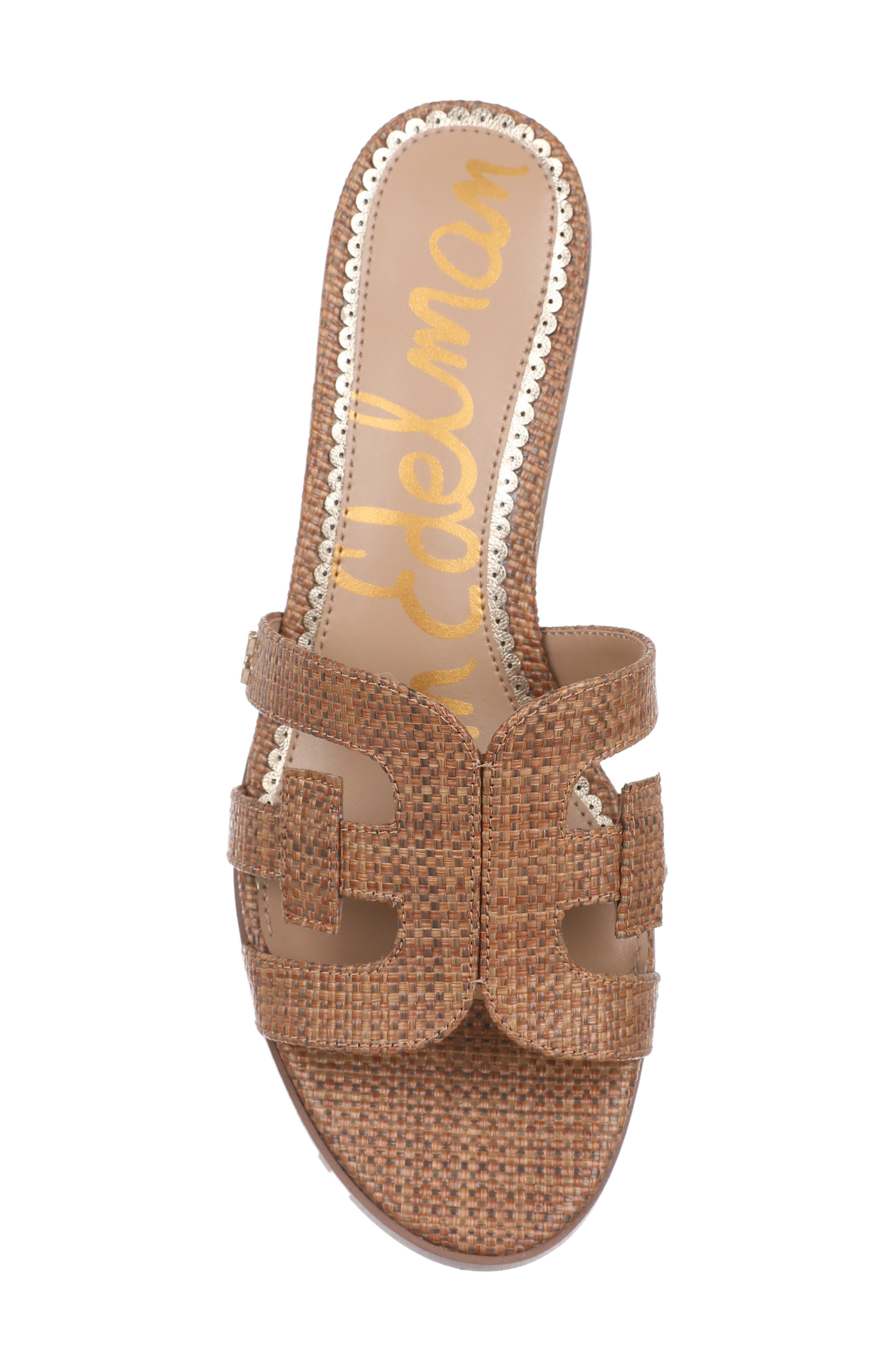 Sam Edelman Illie Block Heel Slide Sandal, Alternate, color, New Cuoio