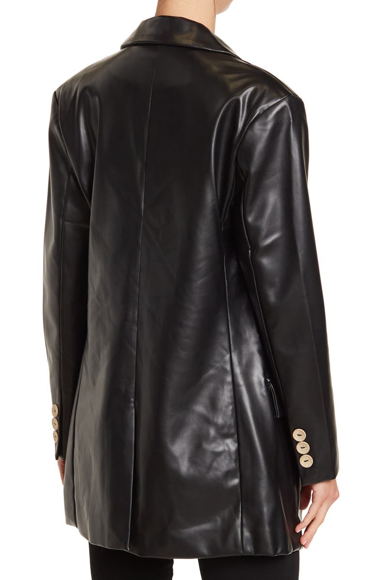 Noize Demi Faux Leather Blazer, Alternate, color, 