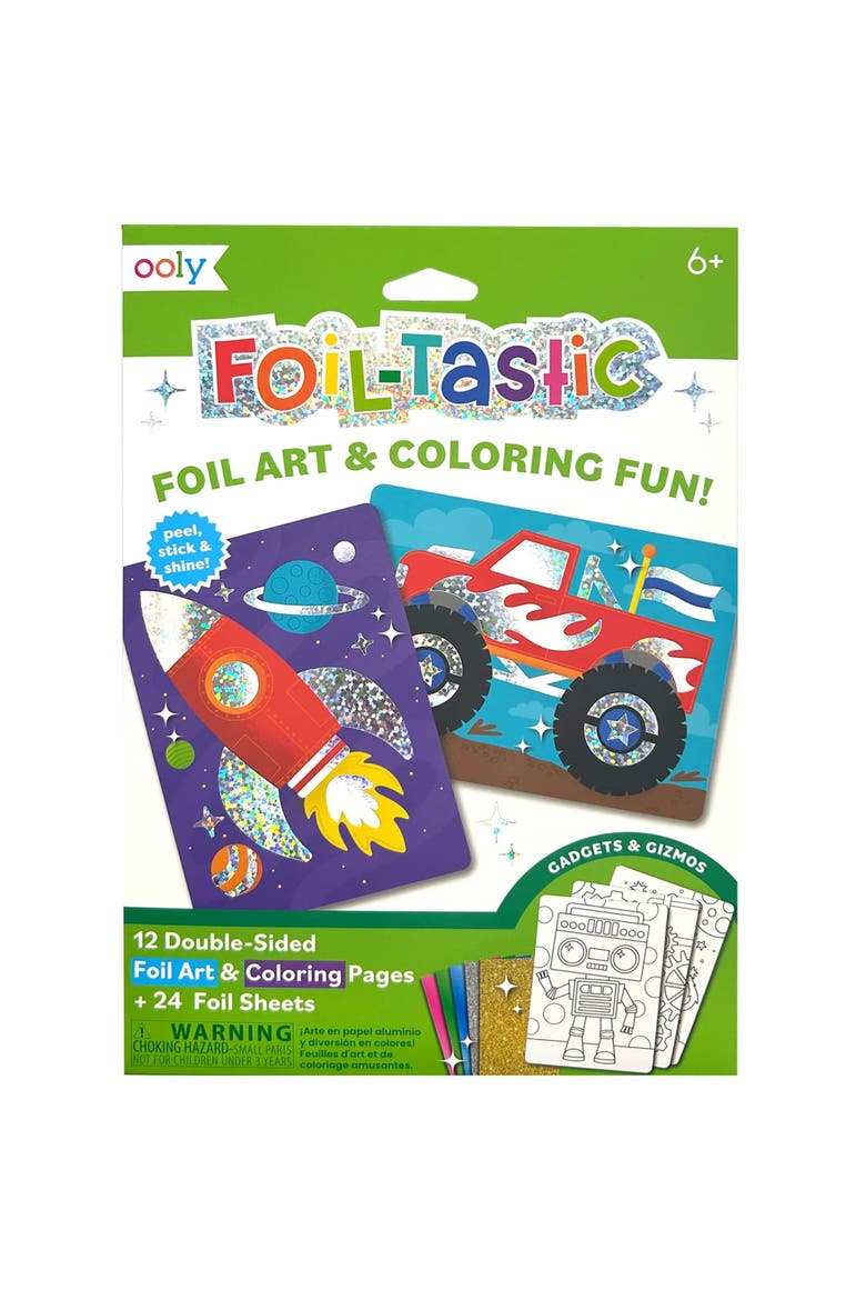 Foiltastic Foil Art and Coloring Set, Gadgets and Gizmos, Main, color, Multicolored