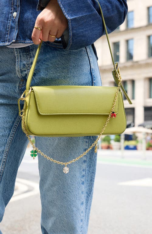 Baublebar Embellished Chain Strap Bag Charm In Gold