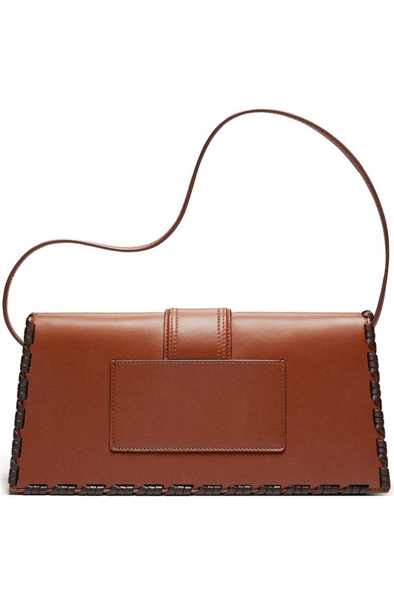 Jacquemus Long Le Bambino Leather Shoulder Bag, Alternate, color,