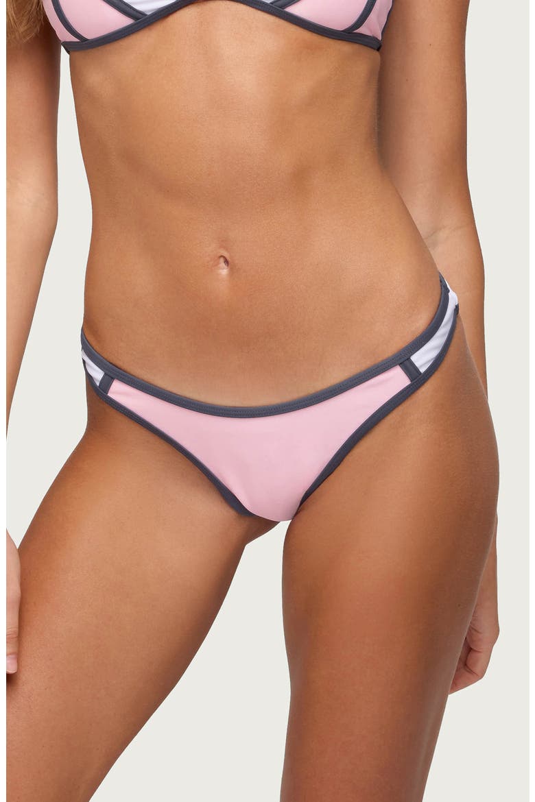 Adrie Contrast Bikini Bottoms, Main, color, LIGHT-PINK