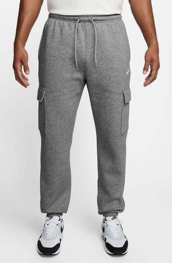 Nike Club Fleece Cargo Sweatpants In Gray