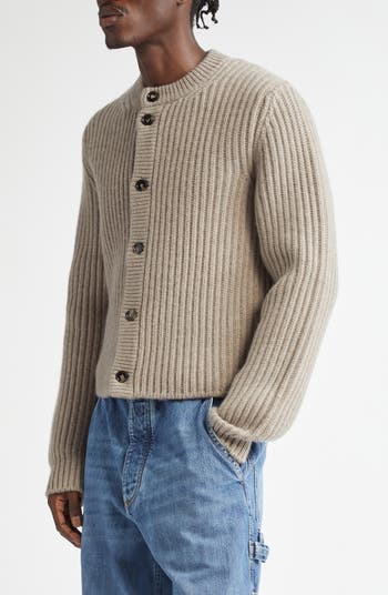 Bottega Veneta Rib Wool & Cashmere Cardigan | Nordstrom