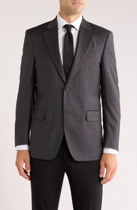 Plaid Wool Sport Coat