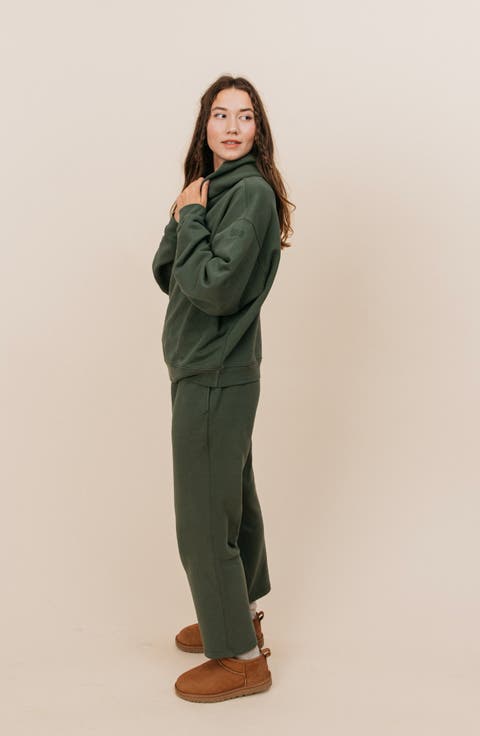 Organic Cotton Teddy Cropped Pant