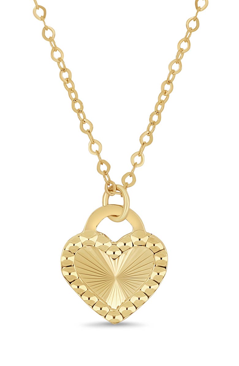 Bony Levy 14K Gold Heart Pendant Necklace, Alternate, color, 14K Yellow Gold