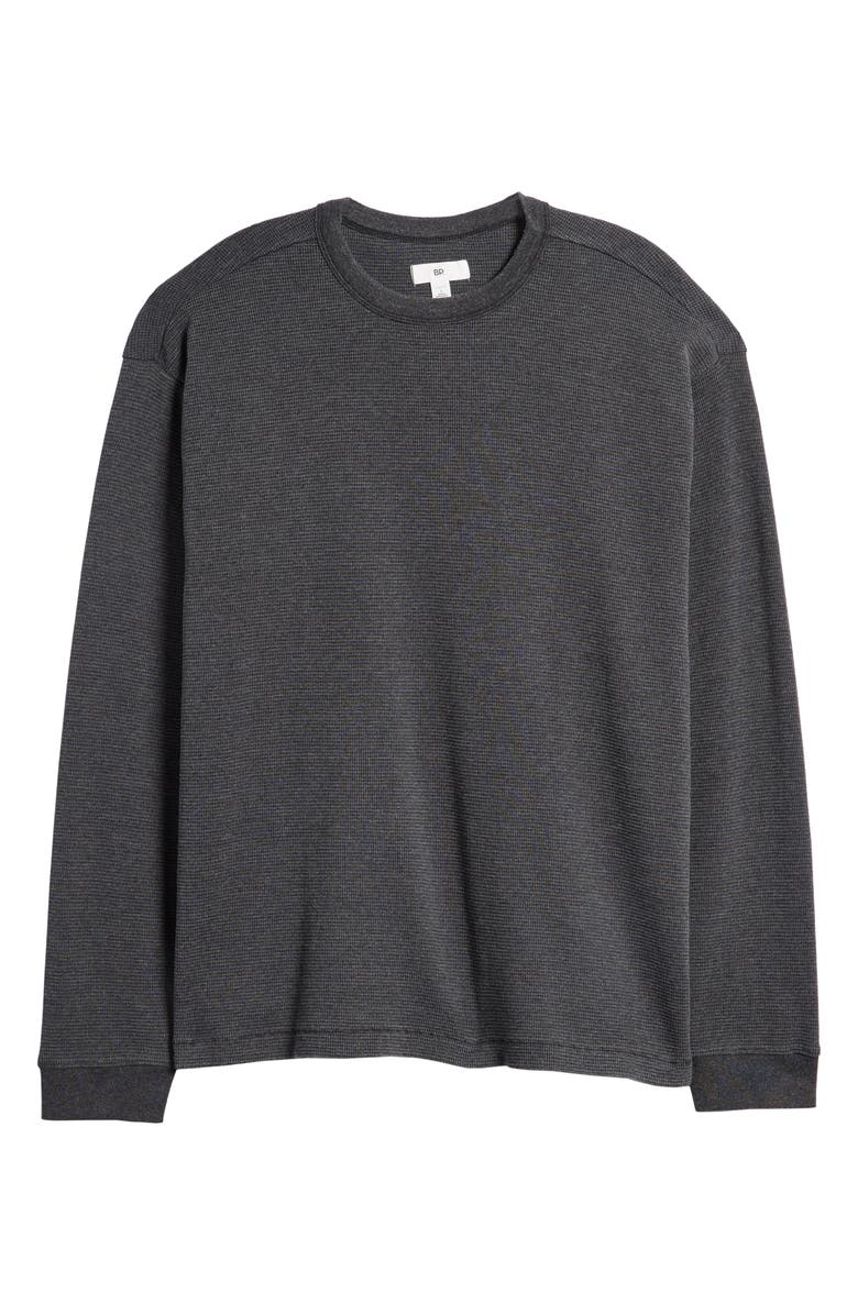 BP. Acid Wash Waffle Long Sleeve T-Shirt, Alternate, color, 