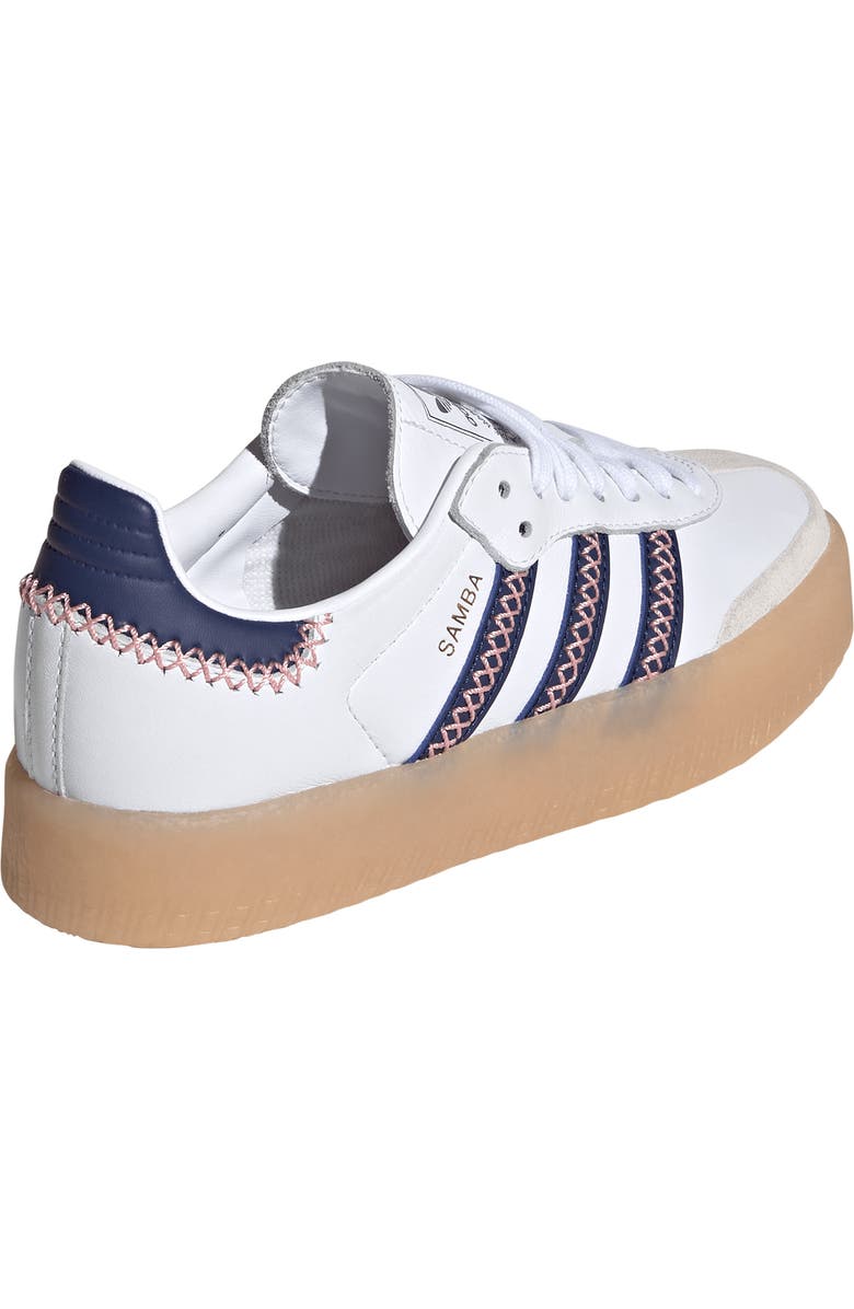 adidas Kids' Sambae Sneaker, Alternate, color, Off White/ Blush Pink/ Gum 3