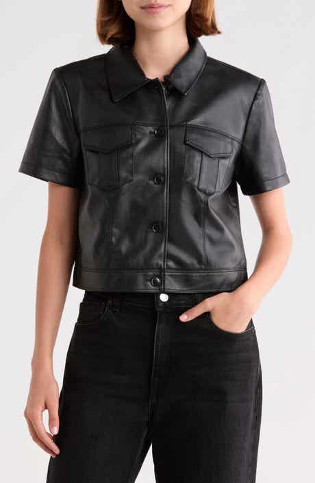 Angelique Leather Top