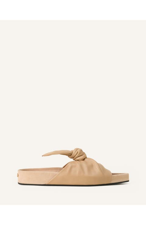 Cocoon Flat Leather Mule