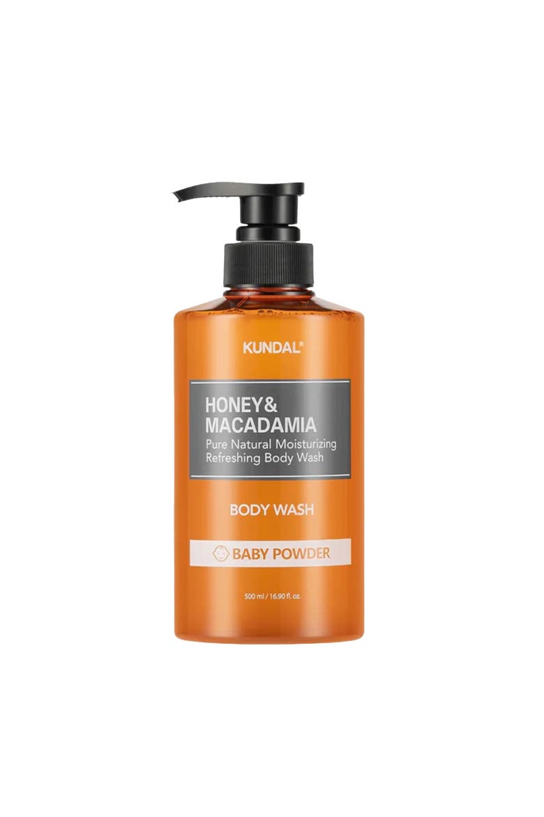 Honey & Macadamia Pure Body Wash - Baby Powder, Main, color, 500ml